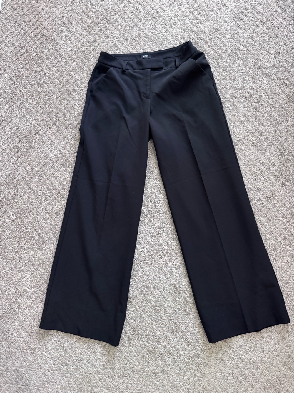 Express Black Editor Mid Rise Relaxed Trouser